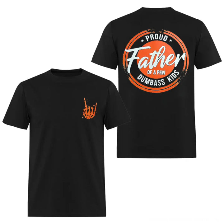 Men's printed t-shirt "Proud father of a few silly children"
