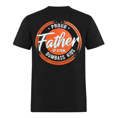 Men's printed t-shirt "Proud father of a few silly children"