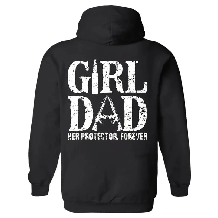 Girl Dad Hoodie – Proud Father Graphic Pullover Hoodie for Dads