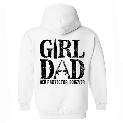 Girl Dad Hoodie – Proud Father Graphic Pullover Hoodie for Dads