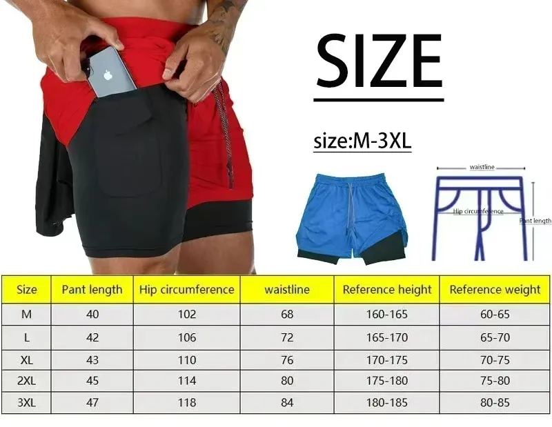 Men’s I’m Broken Gym Shorts – 2 in 1 Compression Running Shorts Gothic Athletic Streetwear