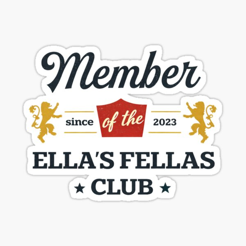 Member of the Ella’s Fellas Club Since 2023 - Fellas Ellas, Ella Fella, Ella's Fellas - Cowboy Fan Gear, Ella's Fellas Club, Gameday Fellas Sticker